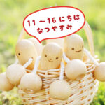 【夏季休業のお知らせ 8/11〜16】